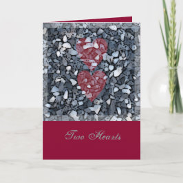 Tarjeta Festiva Dos corazones