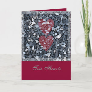 Tarjeta Festiva Dos corazones