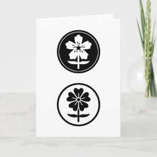 Tarjeta Festiva dos flores