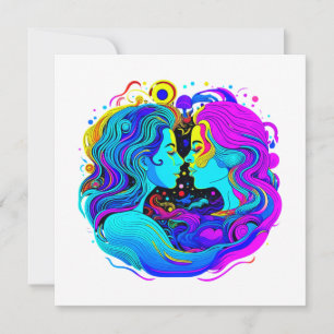 Tarjeta Festiva Dos mujeres