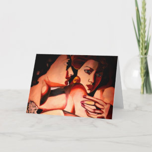 Tarjeta Festiva Dos mujeres Lempica