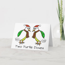 Tarjeta Festiva Dos palomas de la tortuga