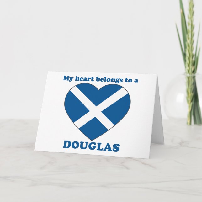 Tarjeta Festiva Douglas (Anverso)