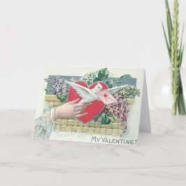 Tarjeta Festiva Dove Heart Olvidé-Me-Not Valentine