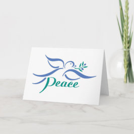 Tarjeta Festiva Dove Peace
