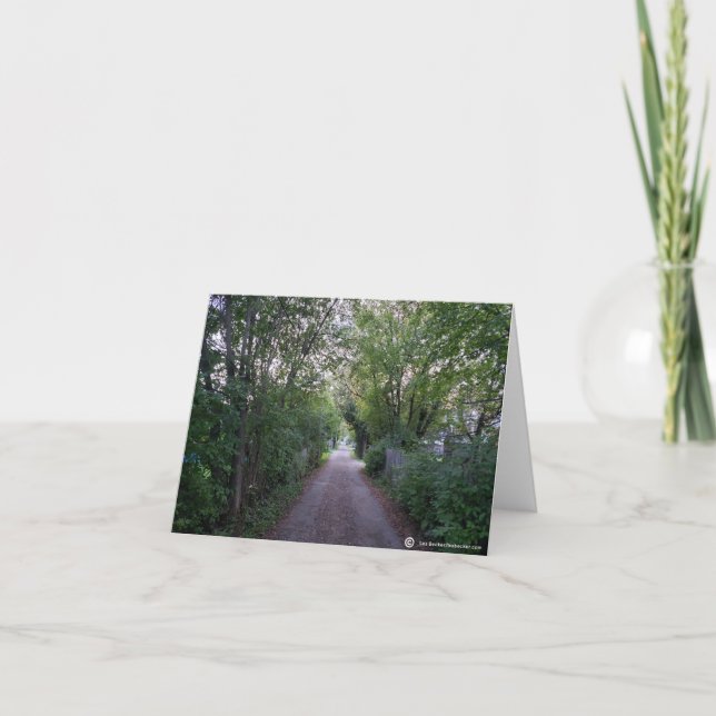 Tarjeta Festiva "Down the Back Lane" Blank notecard (Anverso)