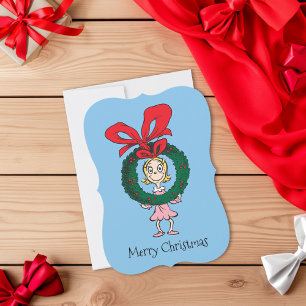 Tarjeta Festiva Dr. Seuss Cindy-Lou Quién - Corona