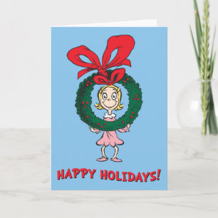 Tarjeta Festiva Dr. Seuss Cindy-Lou Who - Corona