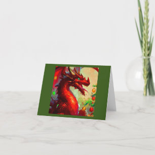 Tarjeta Festiva Dragón 1 de los navidades