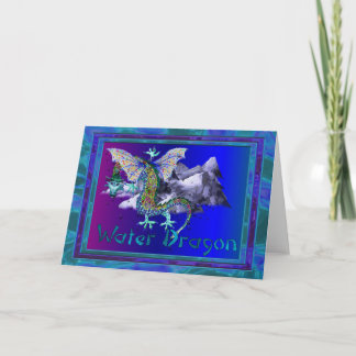 Tarjeta Festiva Dragón de agua