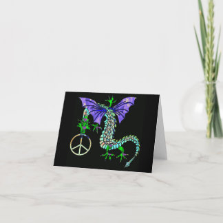 Tarjeta Festiva Dragón de la paz