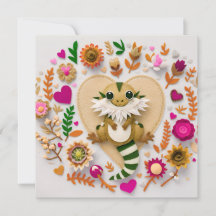 Dragón de las piernas romántico