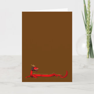 Tarjeta Festiva Dragón Rojo