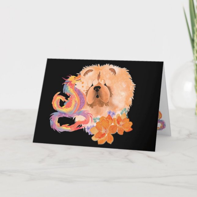 Tarjeta Festiva DRAGON-TALEZ Chow Art Card Año del Dragón (Subido por el creador)