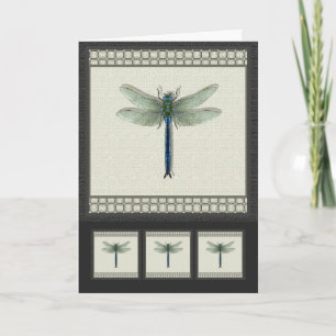 Tarjeta Festiva Dragonfly elegante