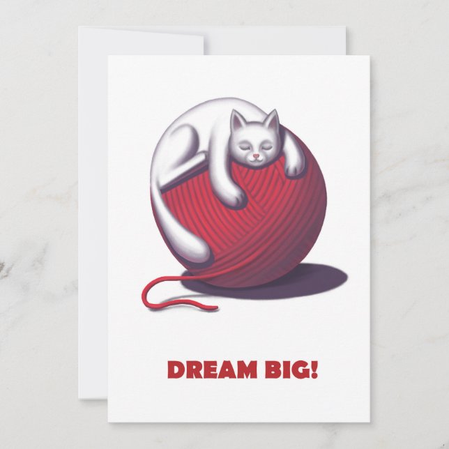 Tarjeta Festiva Dream Big (Anverso)