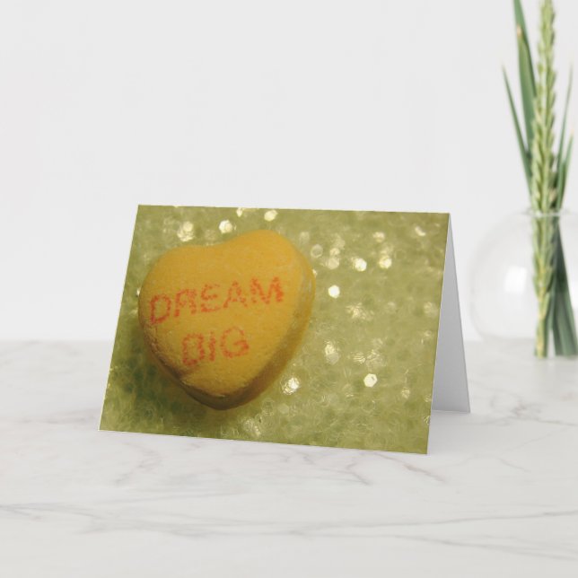 Tarjeta Festiva Dream Big (Anverso)