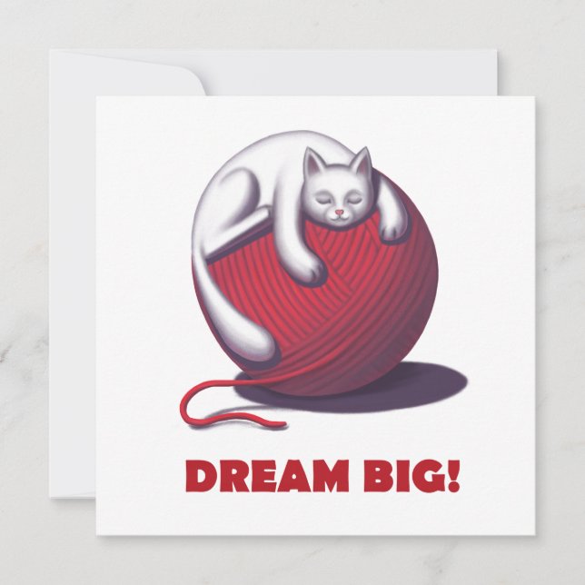 Tarjeta Festiva Dream Big (Anverso)