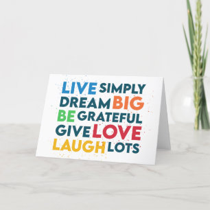 Tarjeta Festiva Dream Big