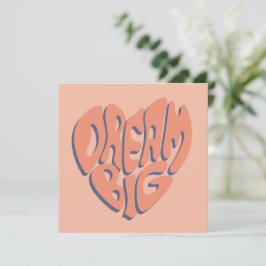 Tarjeta Festiva Dream Big: Consejo Motivacional de Coral y Apricot