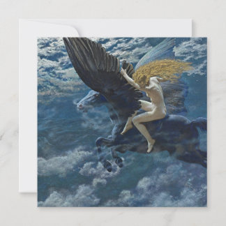 Tarjeta Festiva “Dream Idyll - A Valkyrie” by Edward Robert Hughes