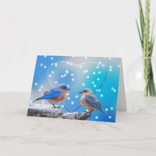Tarjeta Festiva Dreamy Bluebirds
