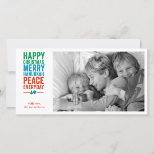 Tarjeta Festiva Dreidel Tree 1