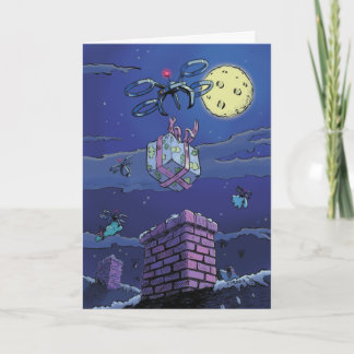 Tarjeta Festiva Drone Holiday Card