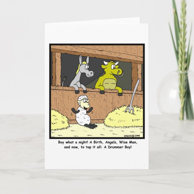 Tarjeta Festiva Drummer Boy (Anverso)