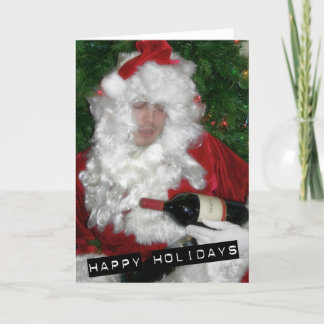 Tarjeta Festiva Drunken Santa