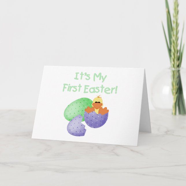 TARJETA FESTIVA DUCKIEFIRSTEASTER (Anverso)