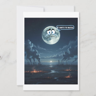 Tarjeta Festiva Duele Ver - Si La Luna Pudiera Hablar