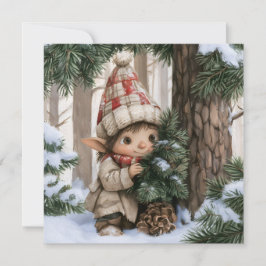 Tarjeta Festiva Duende de Escondite