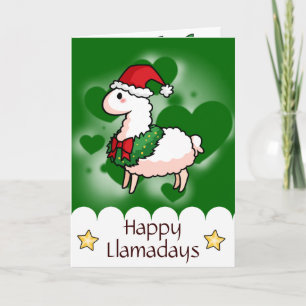 Tarjeta Festiva Duende de la llama del día de fiesta
