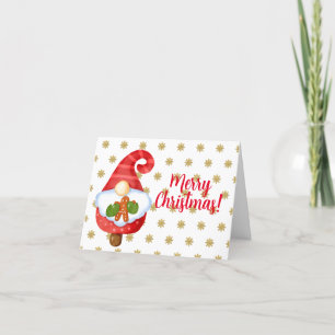Tarjeta Festiva Duende de Santa