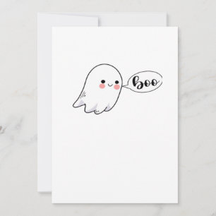 Tarjeta Festiva Dulce Boo Gráfico Estética Genial