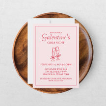 Dulce Día de Galentines XOXO Rosa Rojo