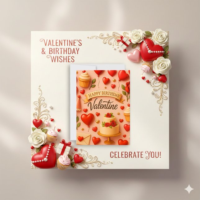 Tarjeta Festiva Dulce Melocotón Cumpleaños San Valentín Caprichoso (Subido por el creador)