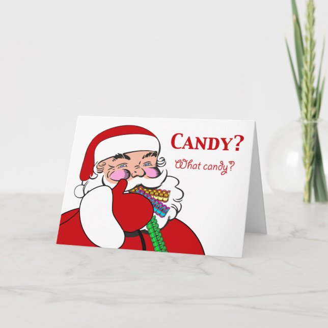 Tarjeta Festiva Dulce Ribbon Candy Day 21 de diciembre Navidades S (Anverso)