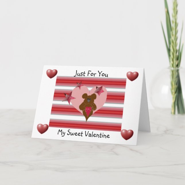 Tarjeta Festiva Dulce San Valentín (Anverso)