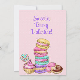 Tarjeta Festiva ¡Dulce Sea Mi Valentín! Yummy Bakery Goods