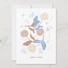 Tarjeta Festiva Dulce Spring Dandelion Wildflower Holiday Card
