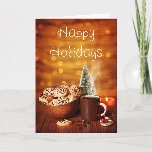 Tarjeta Festiva Dulces de vacaciones (Anverso)