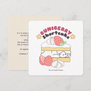 Tarjeta Festiva Dulces pulseras: Deliciosa tarta de Buniberry