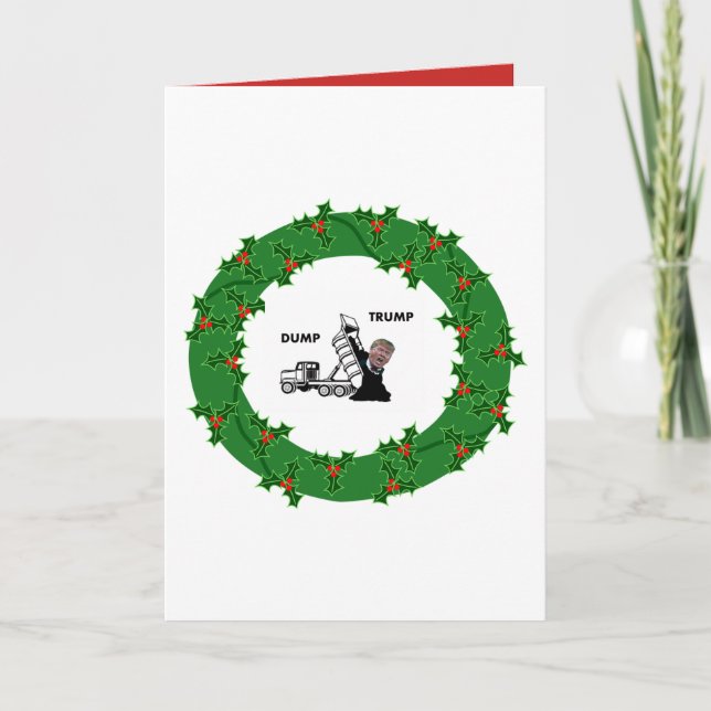 Tarjeta Festiva Dump Trump (Anverso)