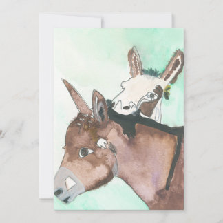 Tarjeta Festiva D'Vine Donkeys