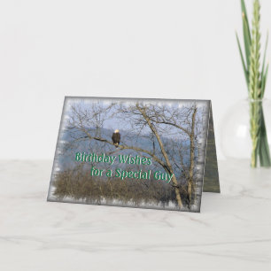 Tarjeta Festiva Eagle-cutomize encaramado cualquier ocasión