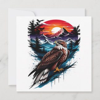 Tarjeta Festiva Eagle in the mountain