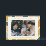 Tarjeta Festiva Earthy Boho Resumen Personalizado Swirl Pastel<br><div class="desc">Earthy Boho Resumen Líneas de Swirl por Oleada en Pastels Personalizado Tarjeta de vacaciones</div>