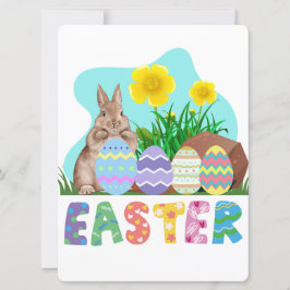 TARJETA FESTIVA EASTER BUNNY
